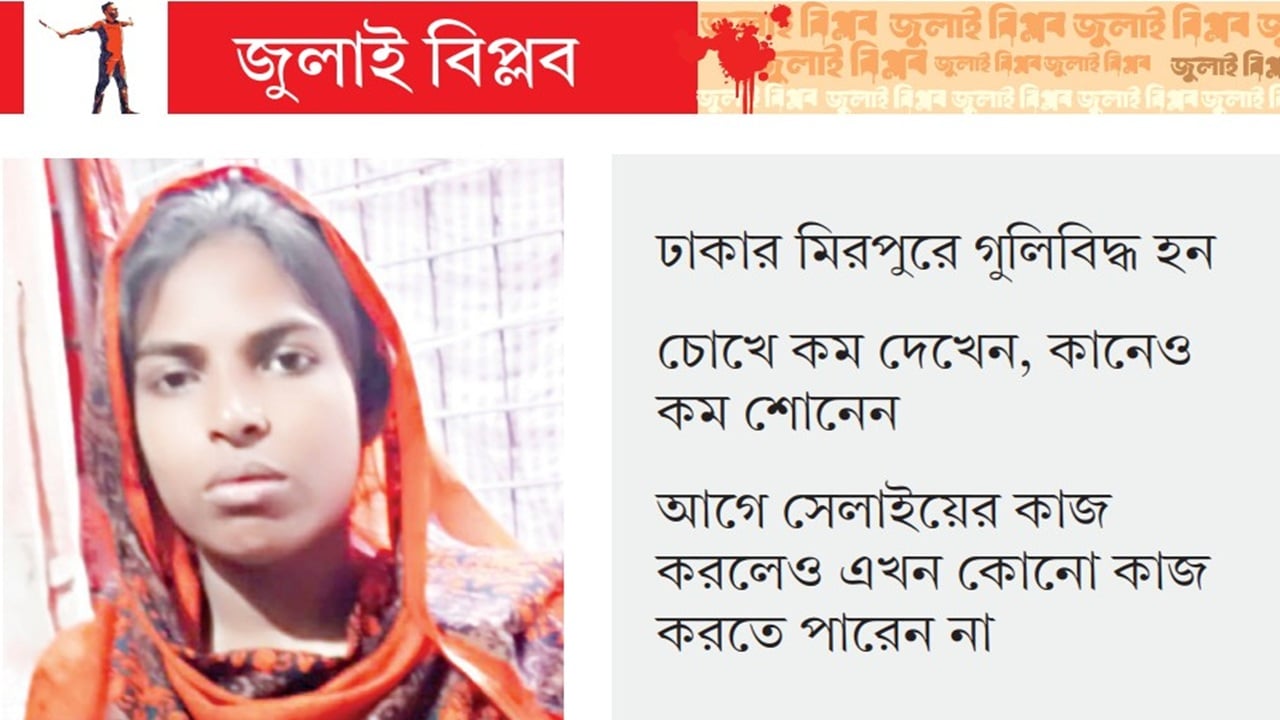 মাথায় গুলিবিদ্ধ আঞ্জু আক্তার এখনো অসুস্থ