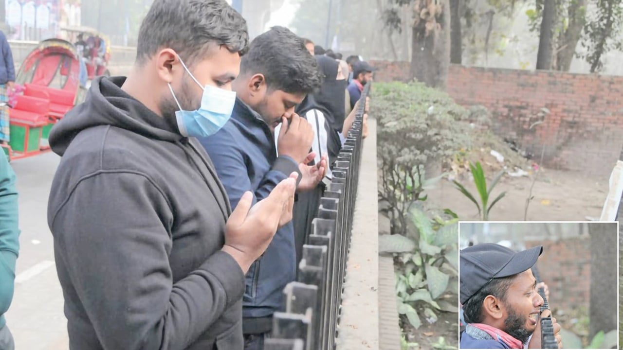 শহীদ হাদির জন্য এখনো ঝরছে চোখের পানি