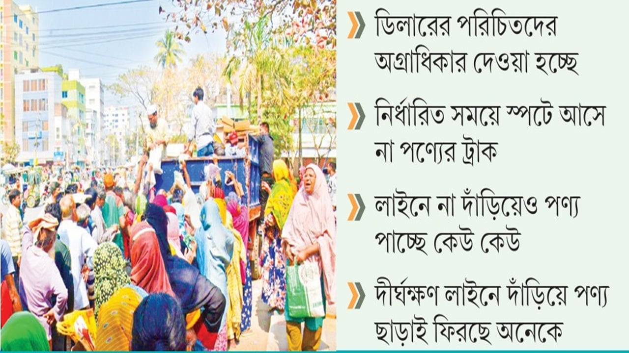 রাজশাহীতে টিসিবির পণ্য বিতরণে অনিয়মের অভিযোগ