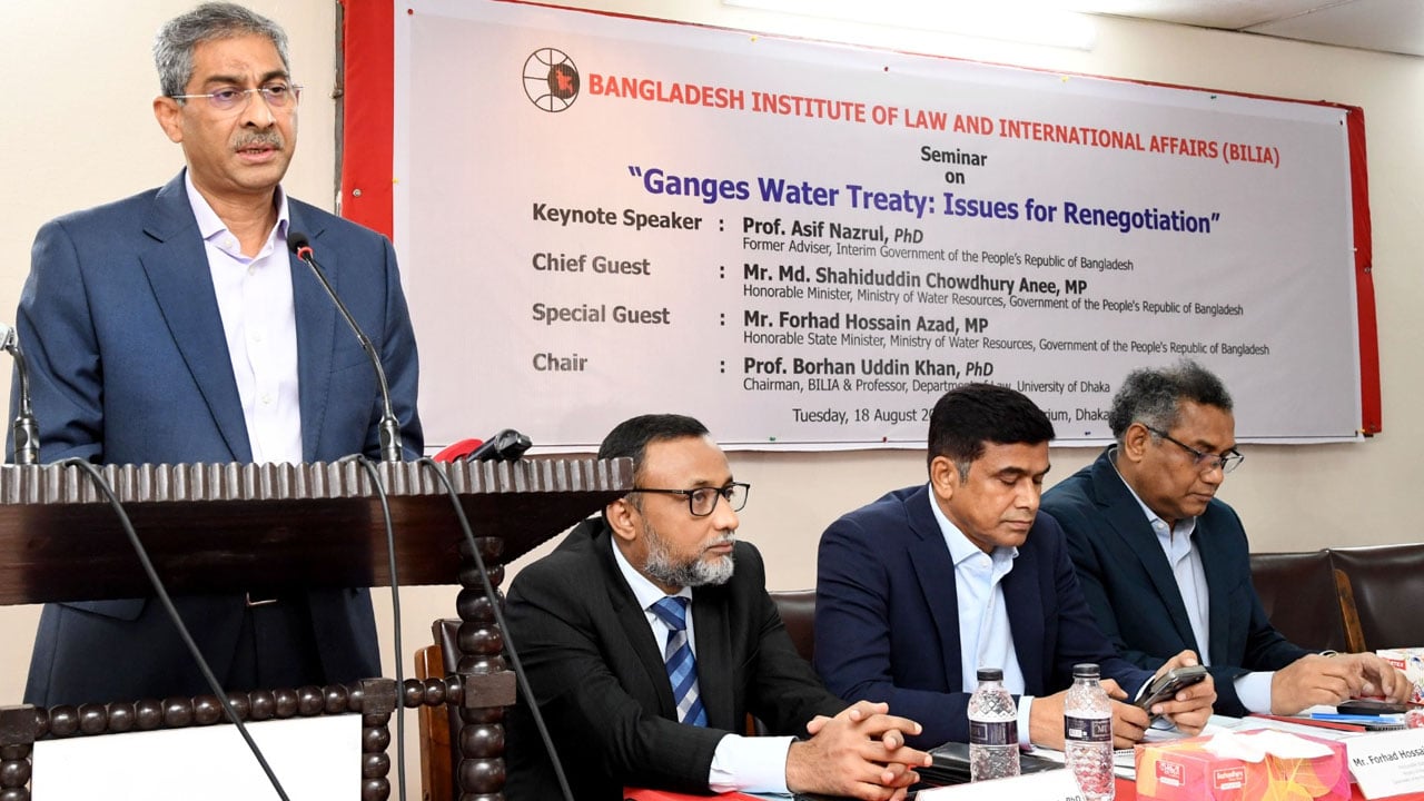 ফারাক্কা চুক্তি নবায়নে দেশের স্বার্থকে সর্বোচ্চ গুরুত্ব দেওয়া হবে: পানিসম্পদমন্ত্রী