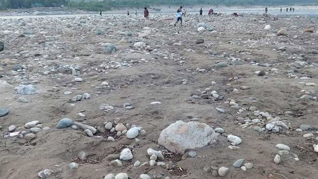 উদ্ধার হওয়া ১২ হাজার ঘনফুট সাদা পাথর প্রতিস্থাপন
