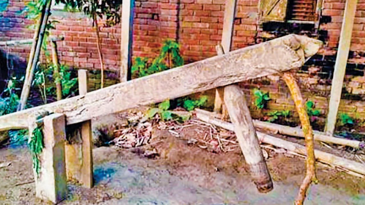তারাগঞ্জে বিলুপ্তির পথে গ্রামীণ ঐতিহ্য ঢেঁকি