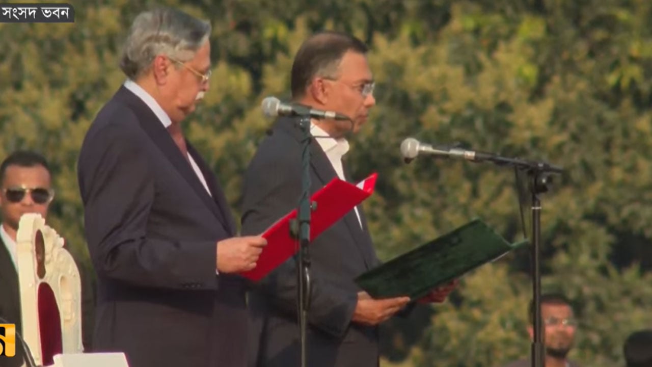 শুরু হয়েছে শপথ অনুষ্ঠান