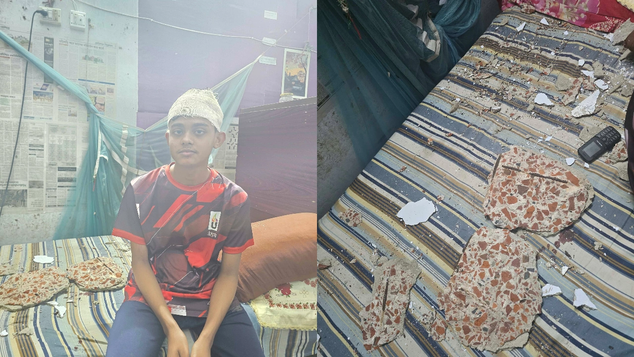 ঢাকা কলেজের হলে পলেস্তারা খসে এক শিক্ষার্থী আহত