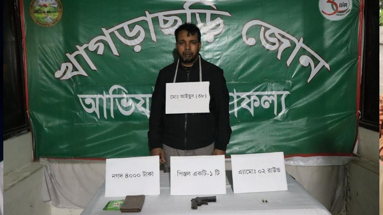 অস্ত্র কিনতে এসে খাগড়াছড়িতে যৌথবাহিনীর হাতে আটক