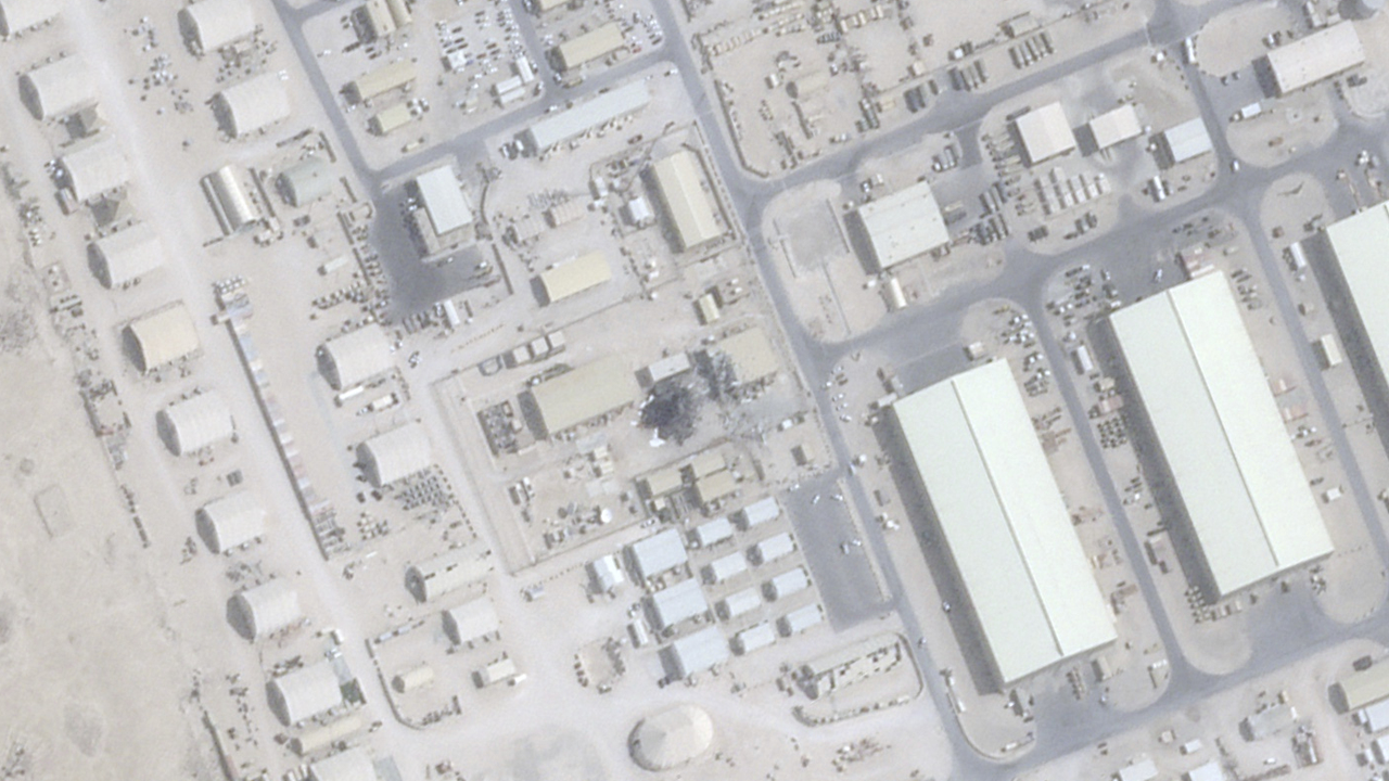 আল-উদেইদ বিমান ঘাঁটিতে ইরানের ক্ষেপণাস্ত্র হামলা