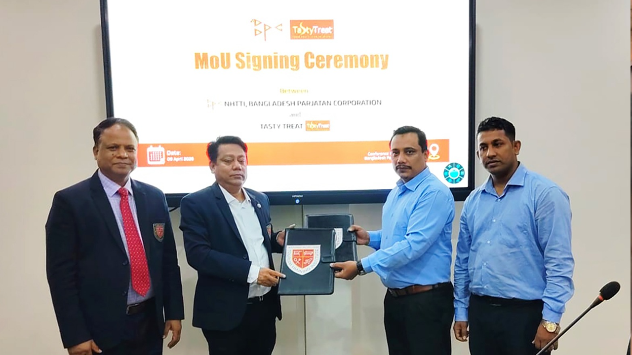 উন্নত সেবার লক্ষ্যে টেস্টি ট্রিট-বাংলাদেশ পর্যটন করপোরেশনের চুক্তি