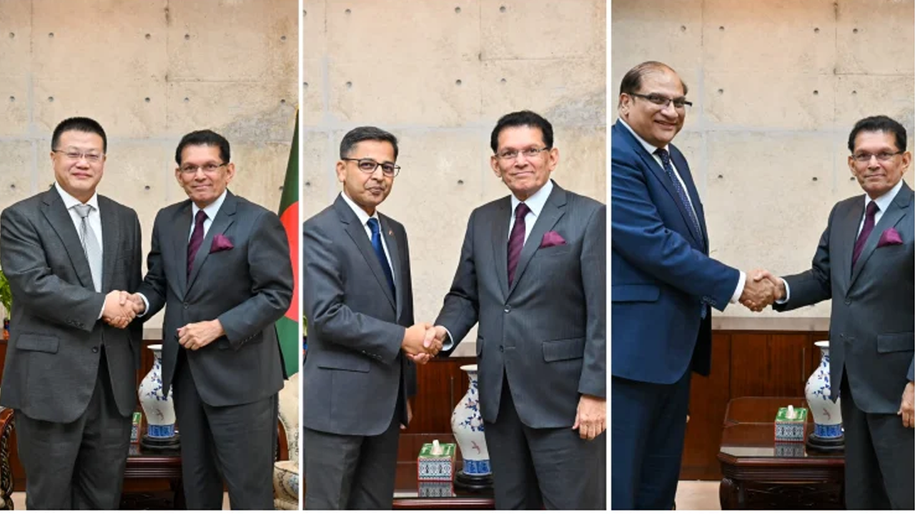 পররাষ্ট্রমন্ত্রীর সঙ্গে চীন, ভারত ও পাকিস্তানের রাষ্ট্রদূতদের সাক্ষাৎ