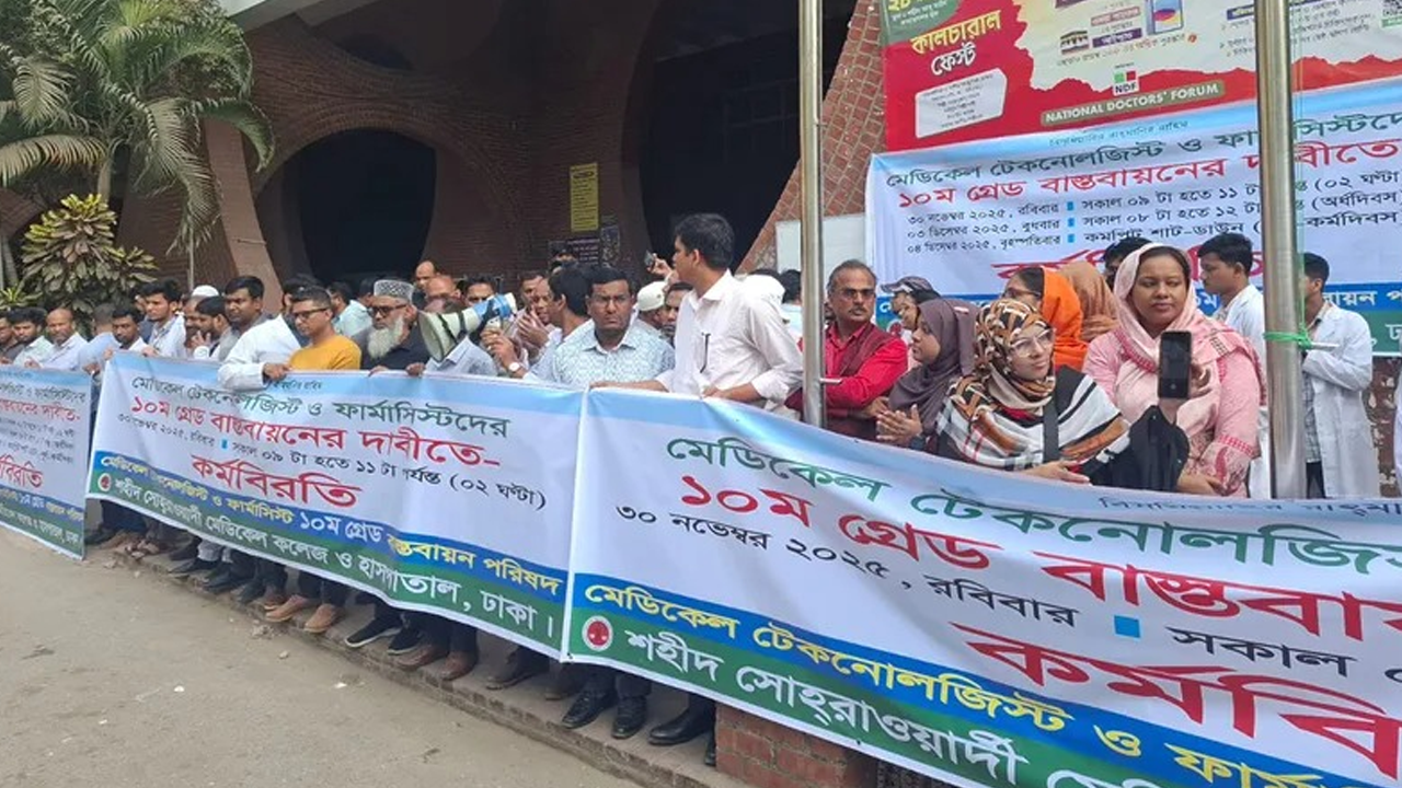 দশম গ্রেডের দাবির প্রতি আইএইচটির আশির দশকের টেকনোলজিস্টদের সমর্থন