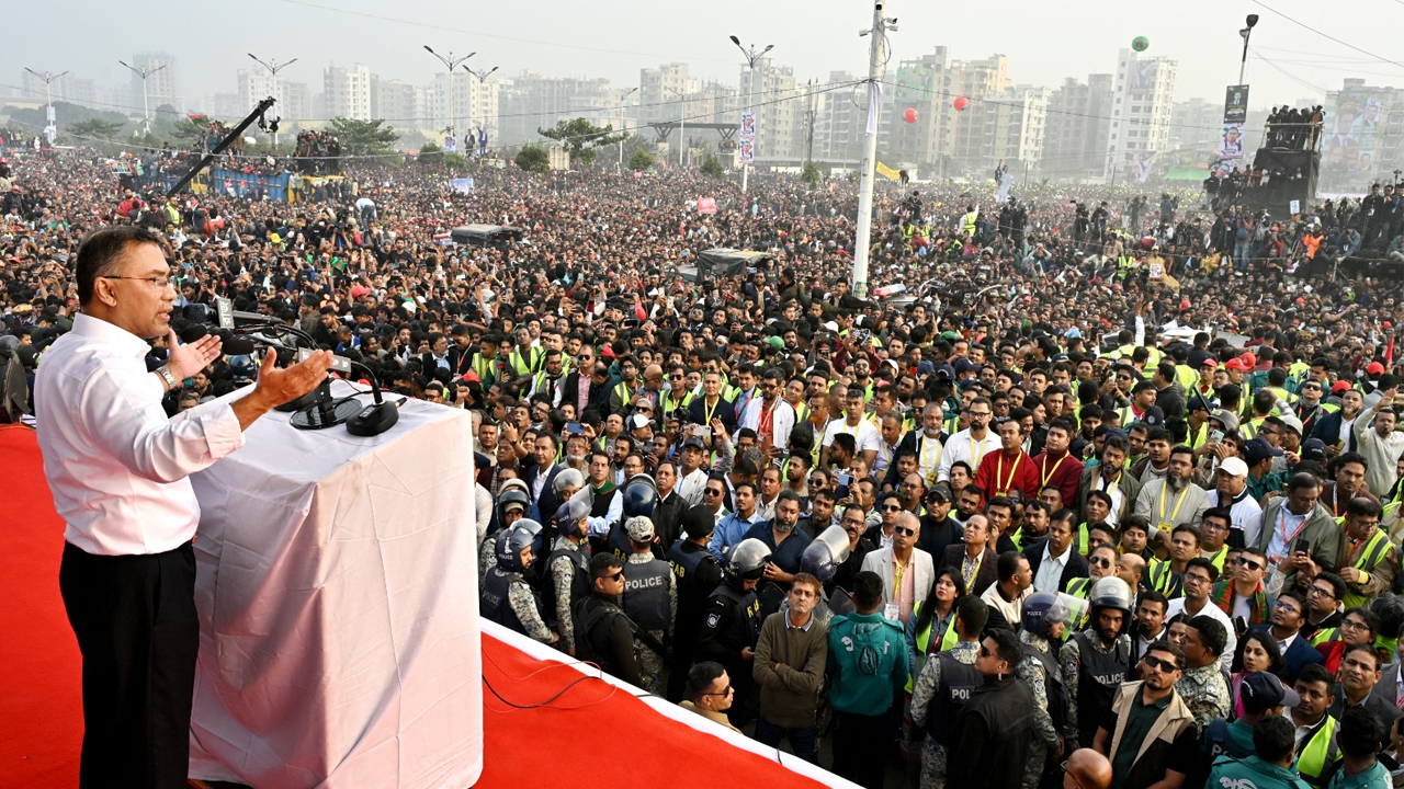 ১৭ বছর পর ঐতিহাসিক ভাষলে যা যা বললেন তারেক রহমান