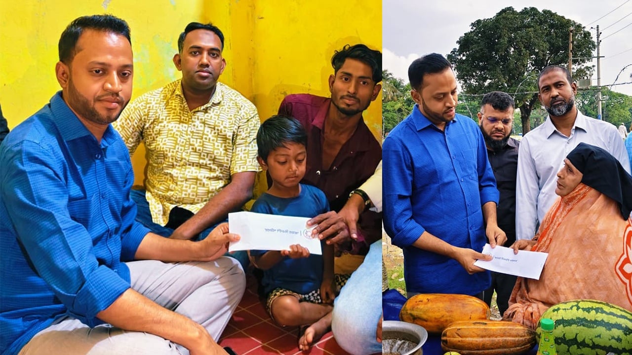 শিশু রাতুল ও পানি বিক্রেতা শাহানুরকে প্রধানমন্ত্রীর আর্থিক সহায়তা