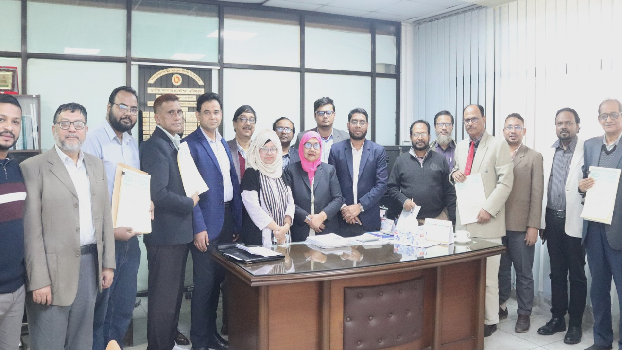 এলজিইডির ক্রিলিকের সঙ্গে জলবায়ু বিষয়ক গবেষণায় ৫ পরামর্শক প্রতিষ্ঠানের চুক্তি স্বাক্ষর