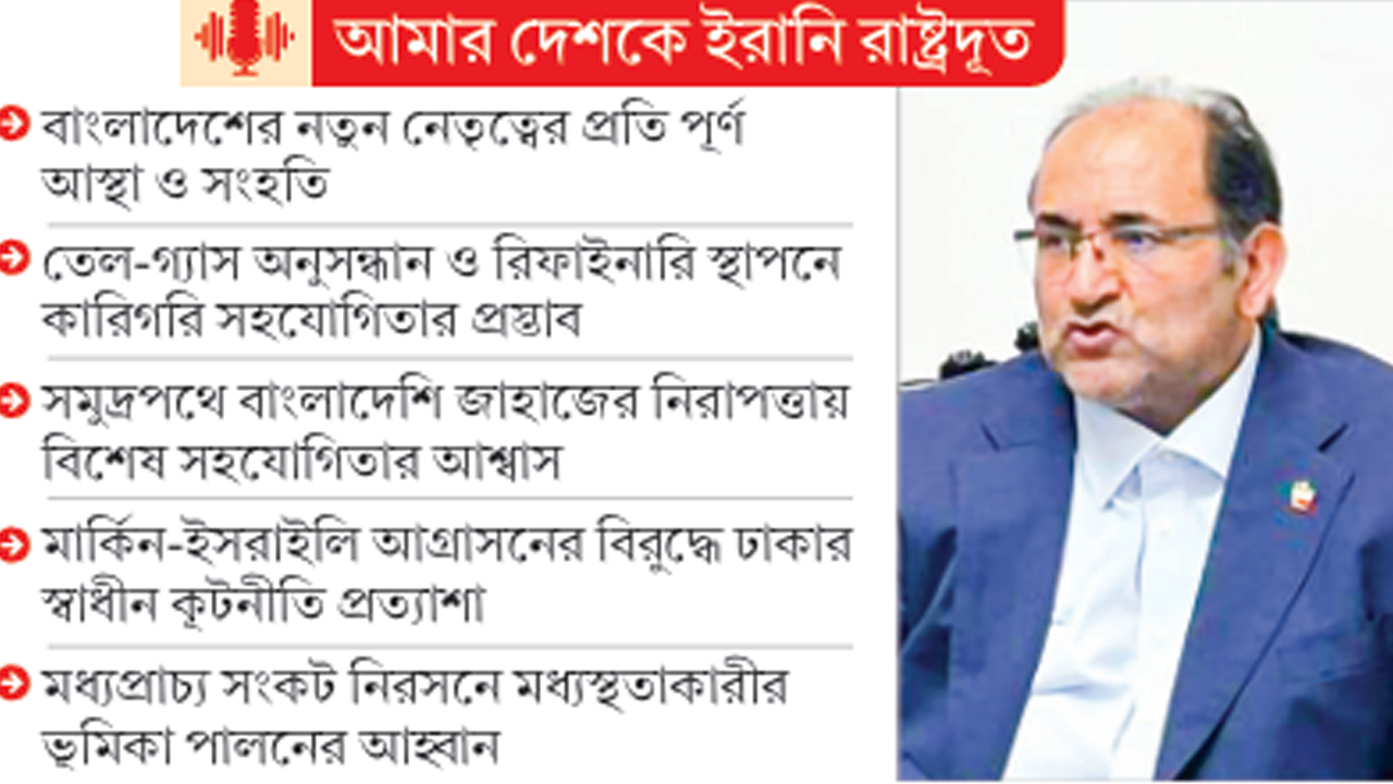বাংলাদেশকে জ্বালানি ও প্রযুক্তি খাতে সহযোগিতায় প্রস্তুত ইরান
