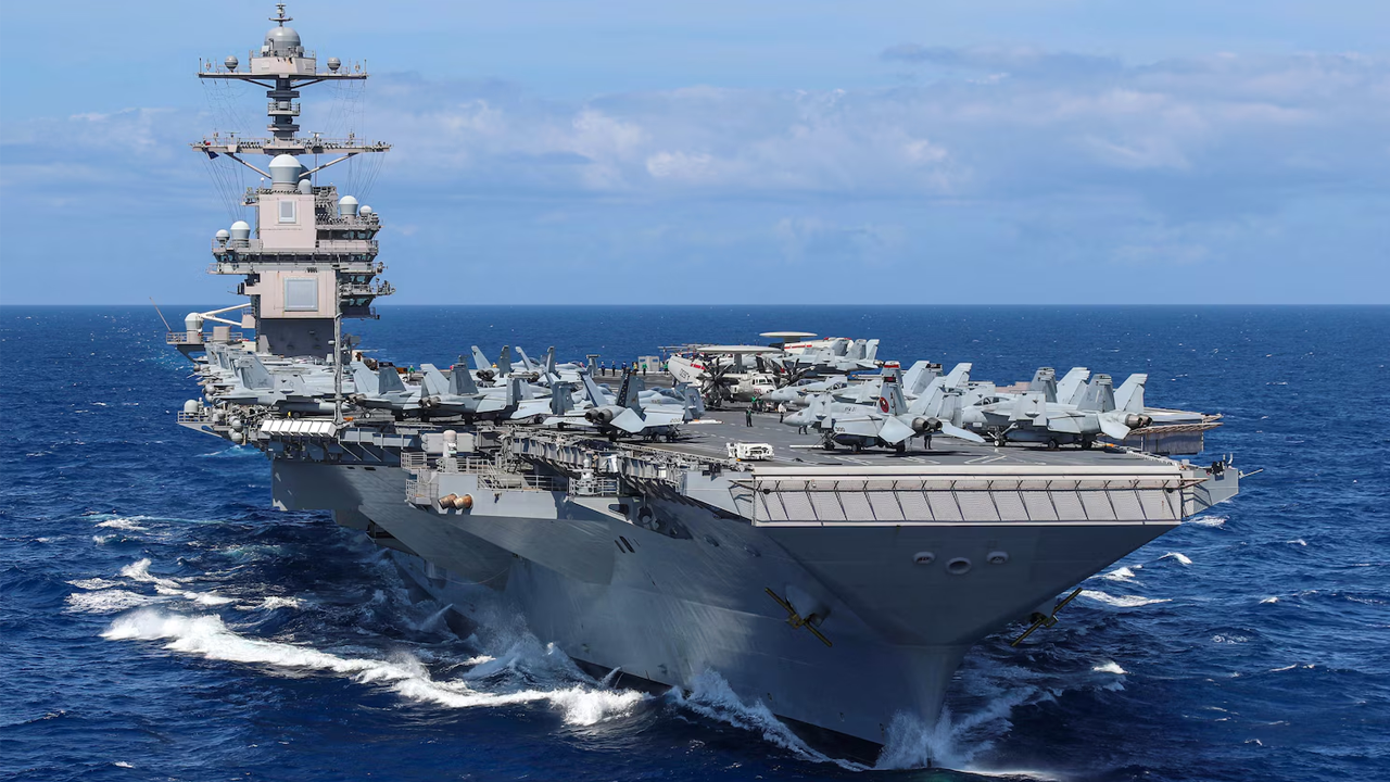 মধ্যপ্রাচ্য থেকে ফেরত গেল মার্কিন বৃহত্তম রণতরি