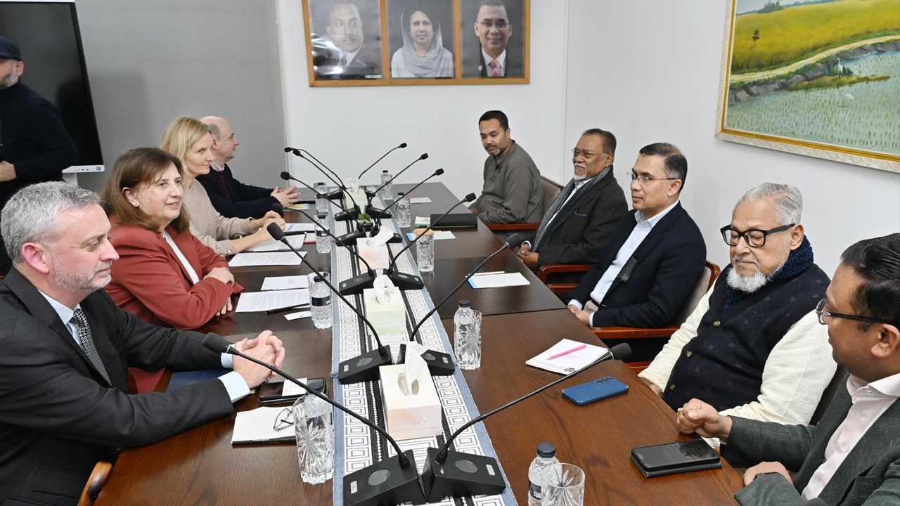 তারেক রহমানের সঙ্গে ইইউ প্রতিনিধি দলের বৈঠক
