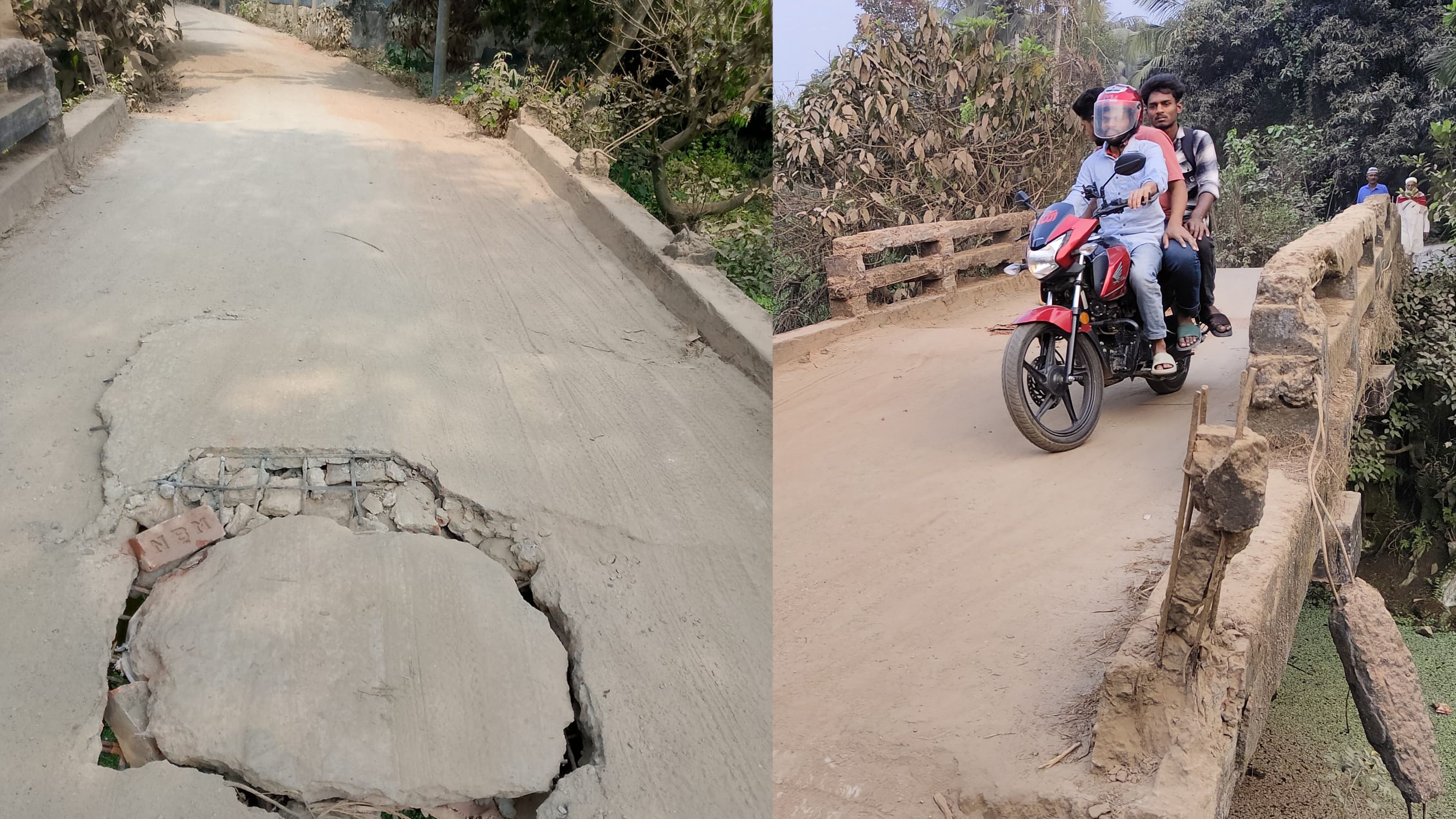 ‎সেতু নয় যেন ‘মরণফাঁদ’, আতঙ্কে পাড়ি দিচ্ছেন হাজারো মানুষ