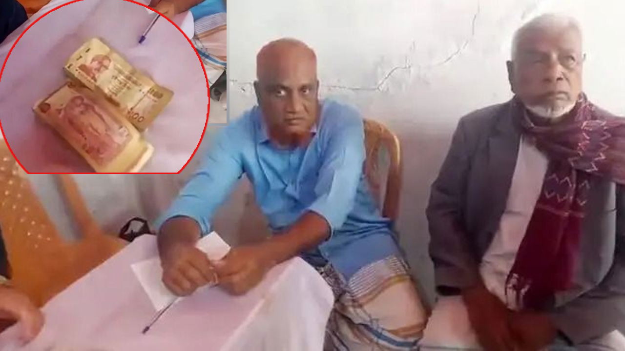 ভোটার স্লিপের সঙ্গে টাকা বিলির সময় বিএনপি নেতাসহ ‘আটক’ ২