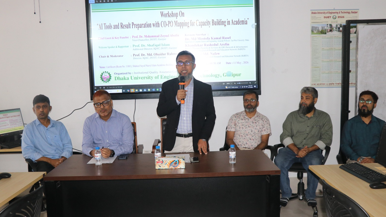 ইঞ্জিনিয়ারিং প্রোগ্রামে এআই টুলসের ব্যবহার অনস্বীকার্য: ডুয়েট উপাচার্য