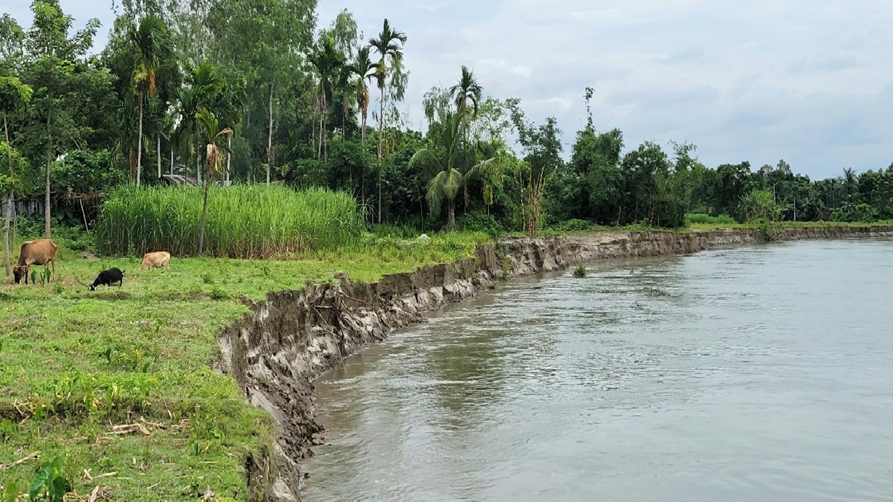 তিস্তা-ধরলার পাড়ে আতঙ্কে নির্ঘুম রাত পার হাজারো পরিবারের