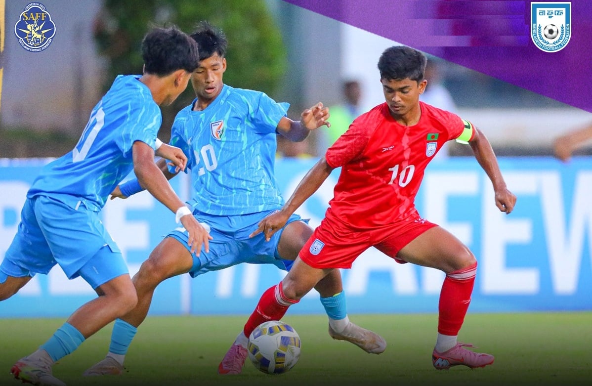 টাইব্রেকারে হেরে ভারতের কাছে শিরোপা খোয়াল বাংলাদেশ