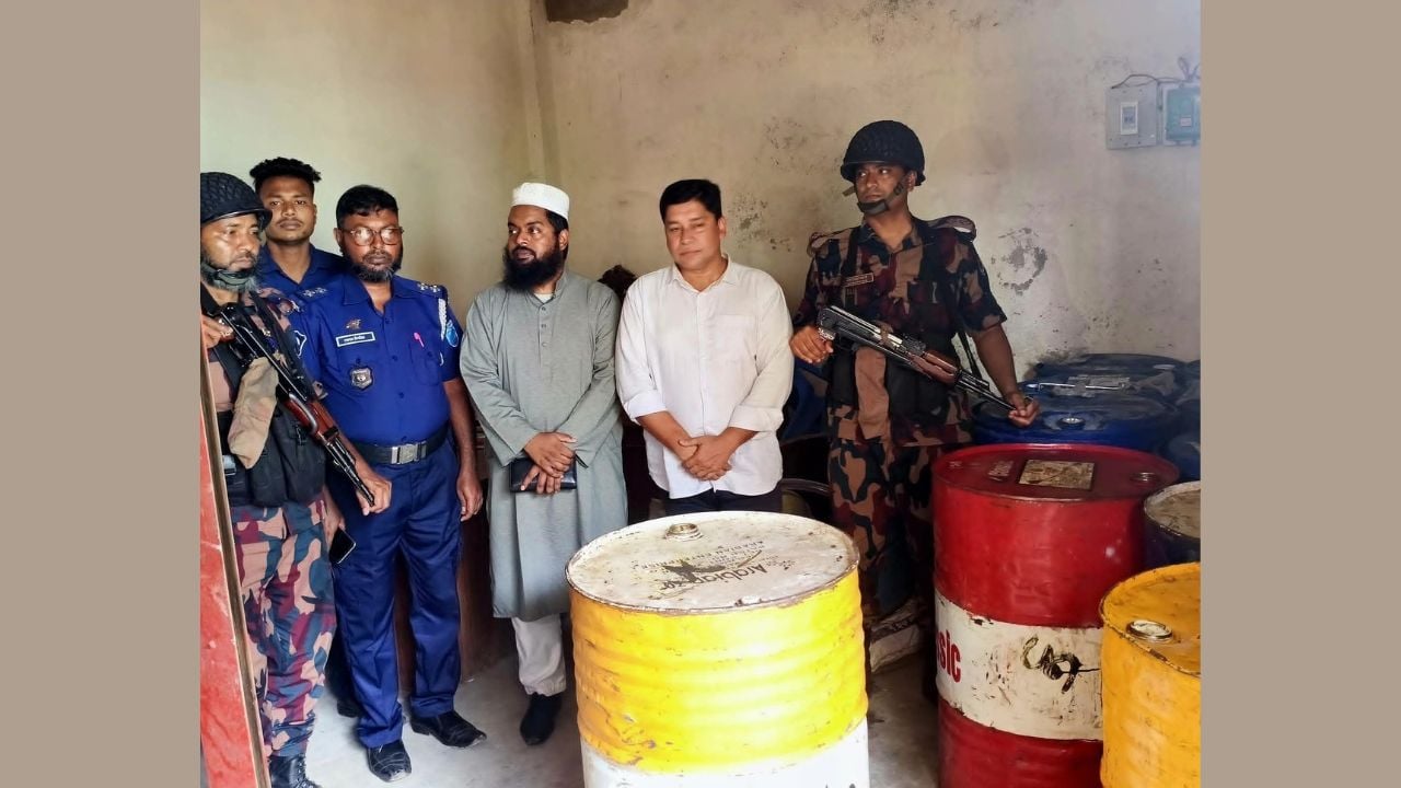 জামালগঞ্জে অবৈধ মজুত ২ হাজার ৮০ লিটার ডিজেল জব্দ