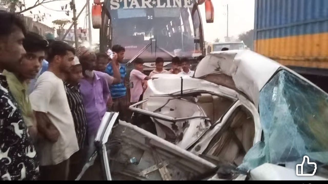 কুমিল্লায় বাস-প্রাইভেটকার সংঘর্ষে নিহত ১, আহত ৪