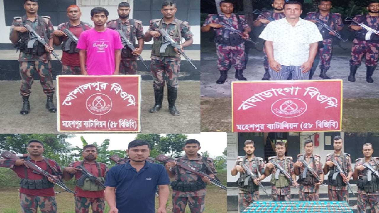 মহেশপুর সীমান্তে নারী ও শিশুসহ ১৪ বাংলাদেশি আটক