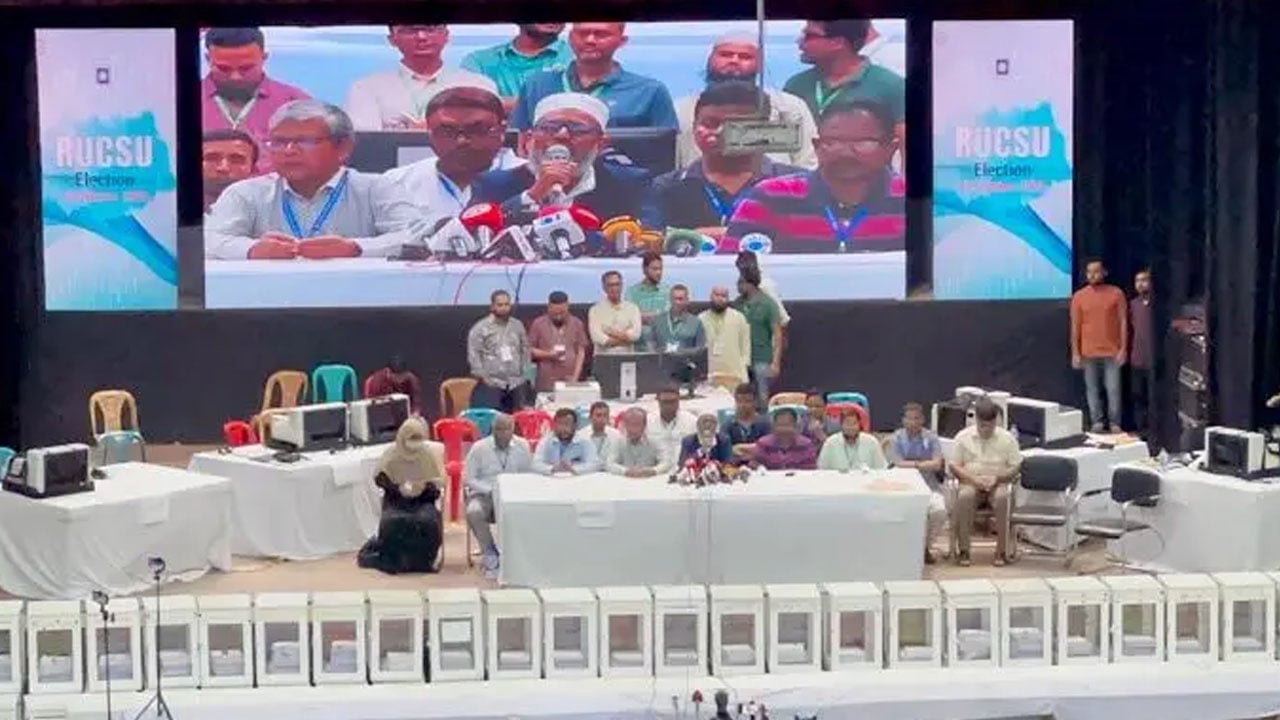 রাকসুতে সব হল সংসদের শীর্ষ পদে ছাত্রশিবিরের জয়