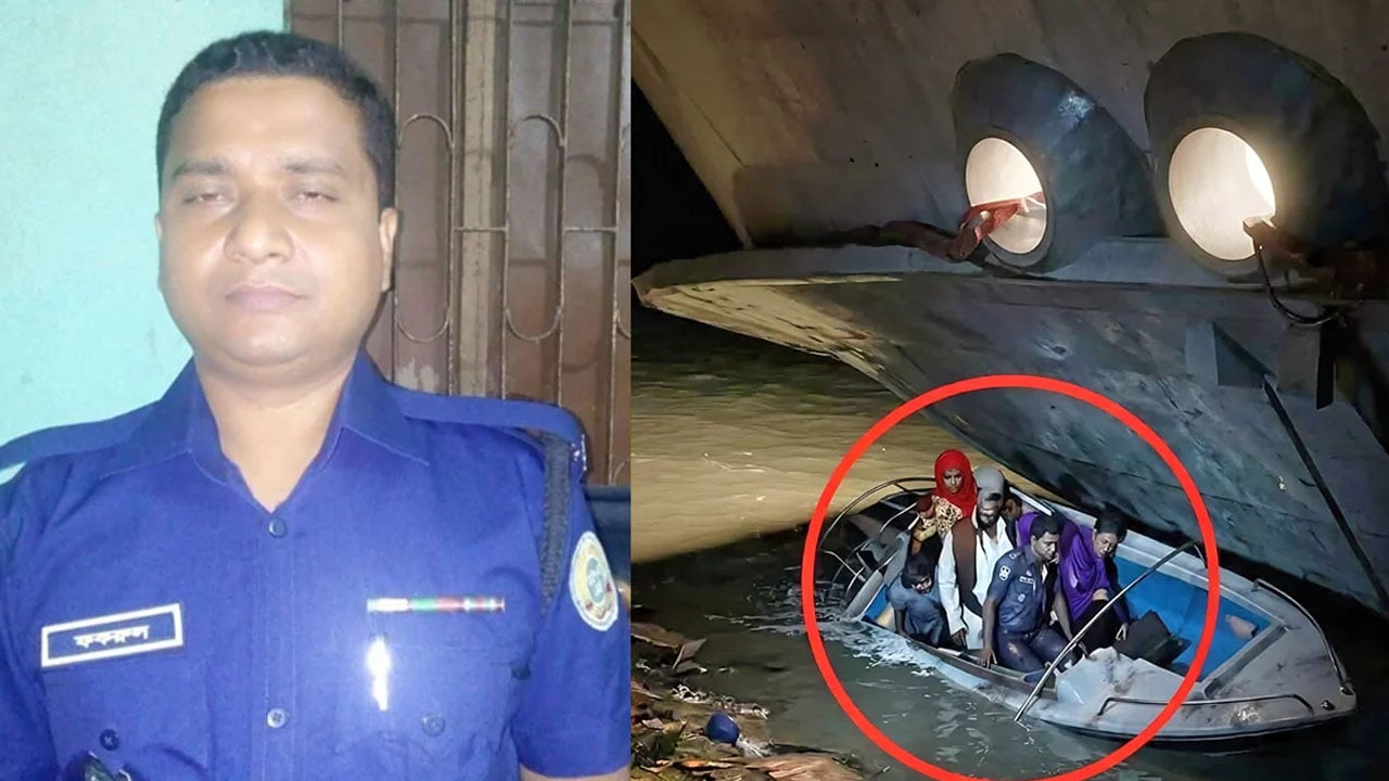 নিখোঁজের ২ দিন পর মেঘনায় ভেসে উঠলো পুলিশ সদস্যের লাশ