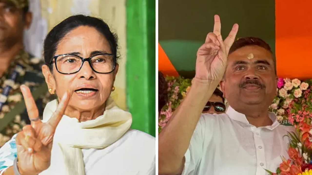 ভবানীপুরে মমতা ব্যানার্জীর আসনে এগিয়ে বিজেপির শুভেন্দু অধিকারী
