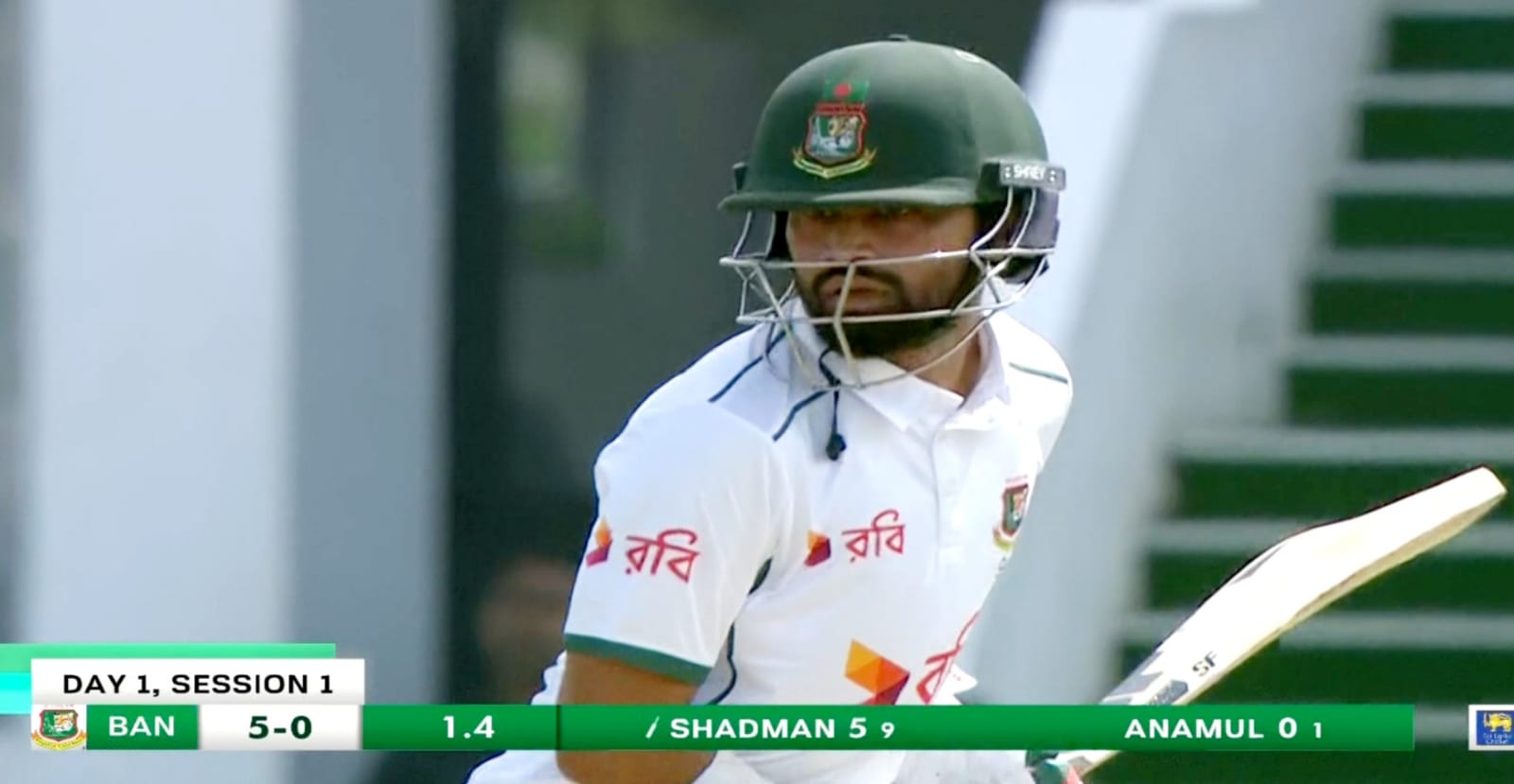 উইকেটে আত্মবিশ্বাসী সাদমান, বিজয়ের শুরুটা নড়বড়ে