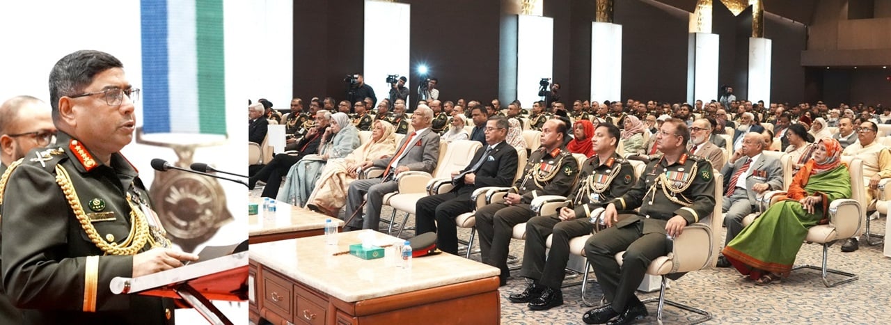 খেতাবপ্রাপ্ত মুক্তিযোদ্ধা সেনাসদস্যগণকে সেনাপ্রধানের সংবর্ধনা