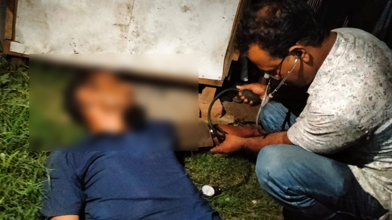 পুলিশ থেকে বাঁচতে ইয়াবা গিলে অচেতন মাদক কারবারি