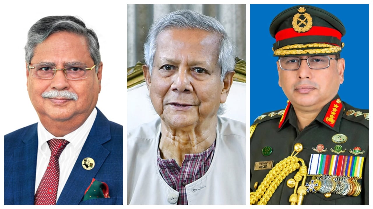 রাষ্ট্রপতি ও প্রধান উপদেষ্টার সঙ্গে সেনাপ্রধানের সাক্ষাৎ