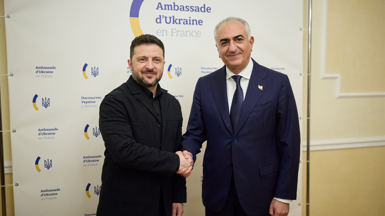 রেজা পাহলভির সঙ্গে বৈঠক করলেন জেলেনস্কির