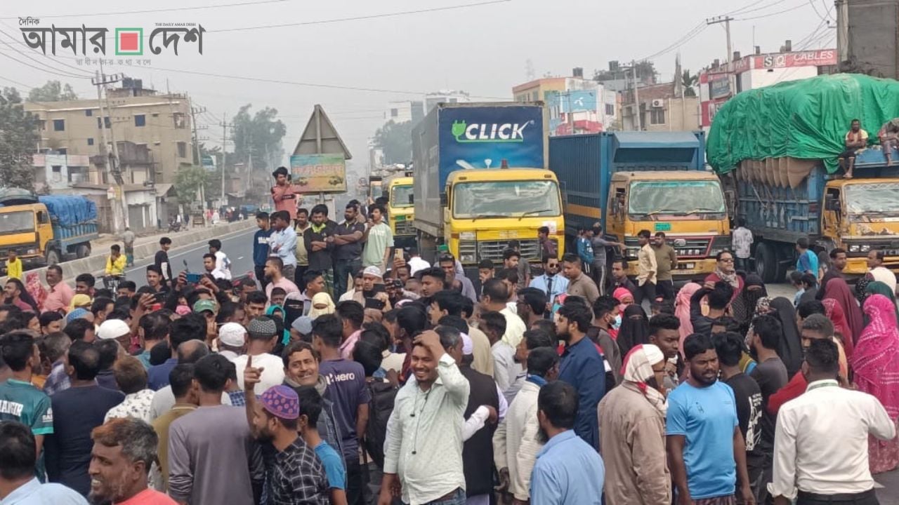 শাজাহানপুরে বাসের ধাক্কায় গৃহবধূ নিহতের জের