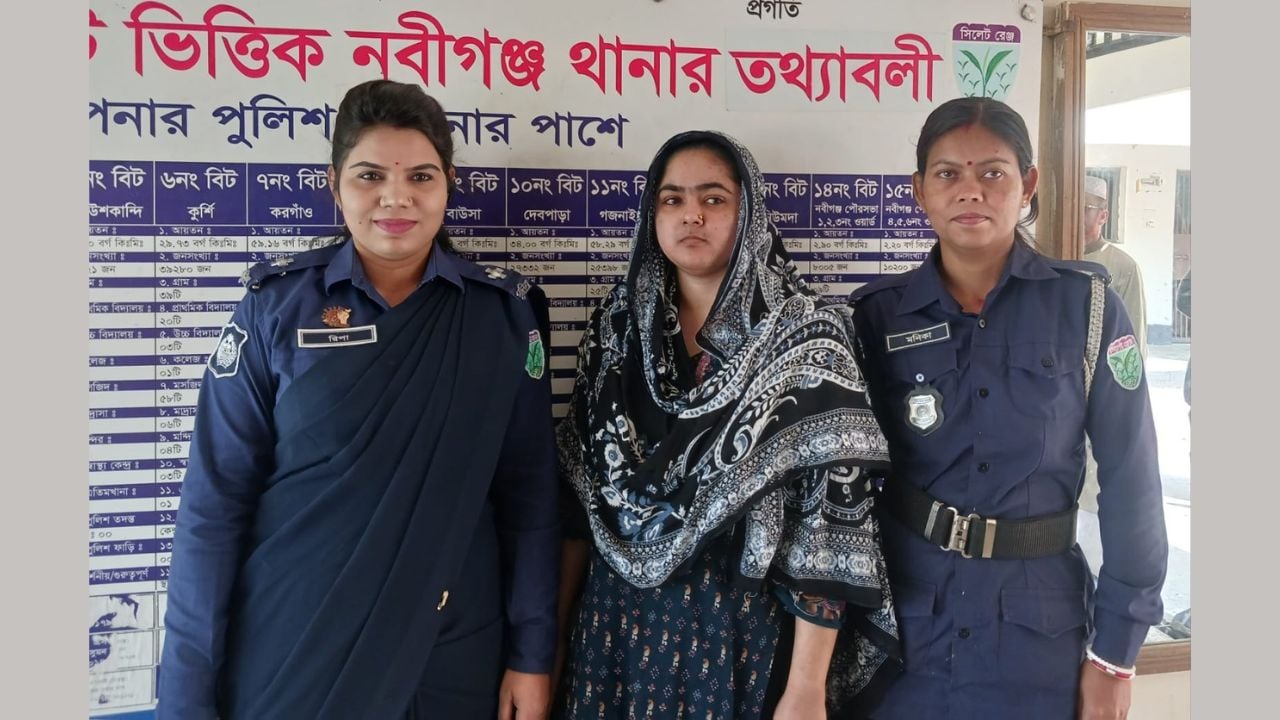 নবীগঞ্জে পরকীয়ার জেরে শাশুড়িকে হত্যা, পুত্রবধূ গ্রেপ্তার