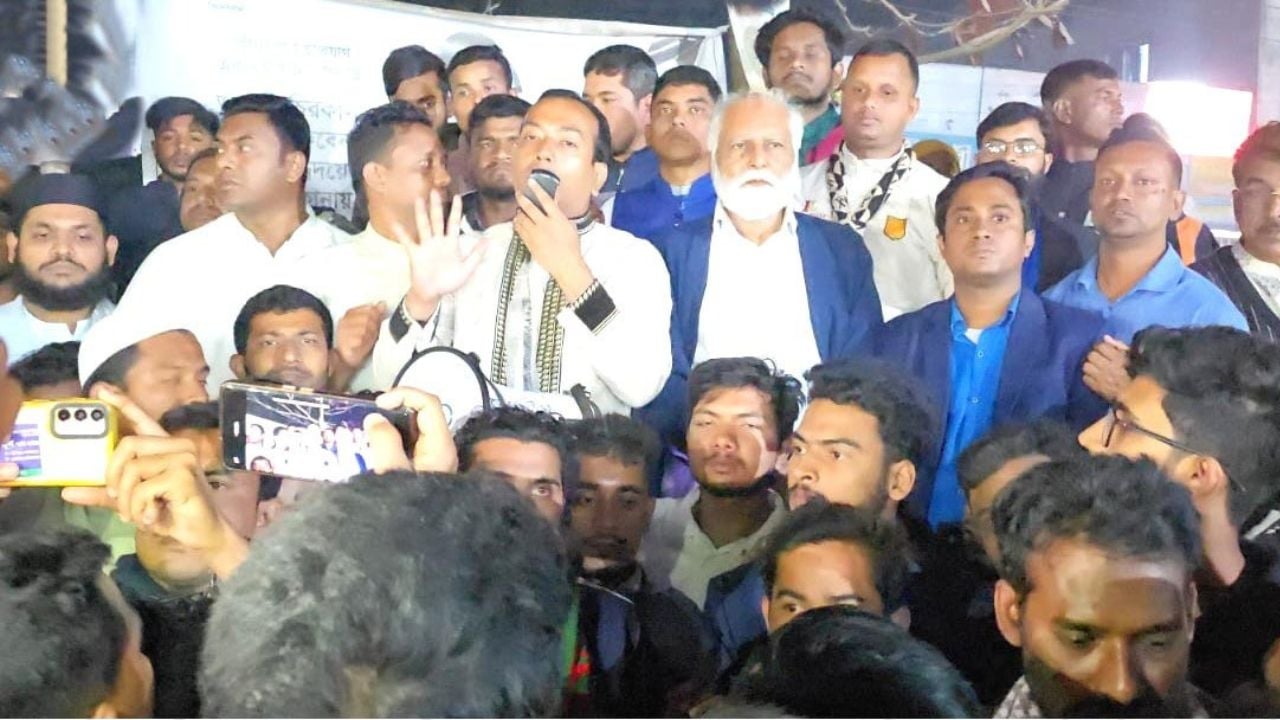 চাঁদাবাজমুক্ত গৌরীপুর গড়তে হলে ধানের শীষে ভোট দিন