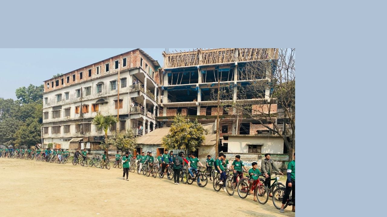 তারেক রহমানের বার্তা ছড়িয়ে দিতে বগুড়ায় সাইকেল র‍্যালি