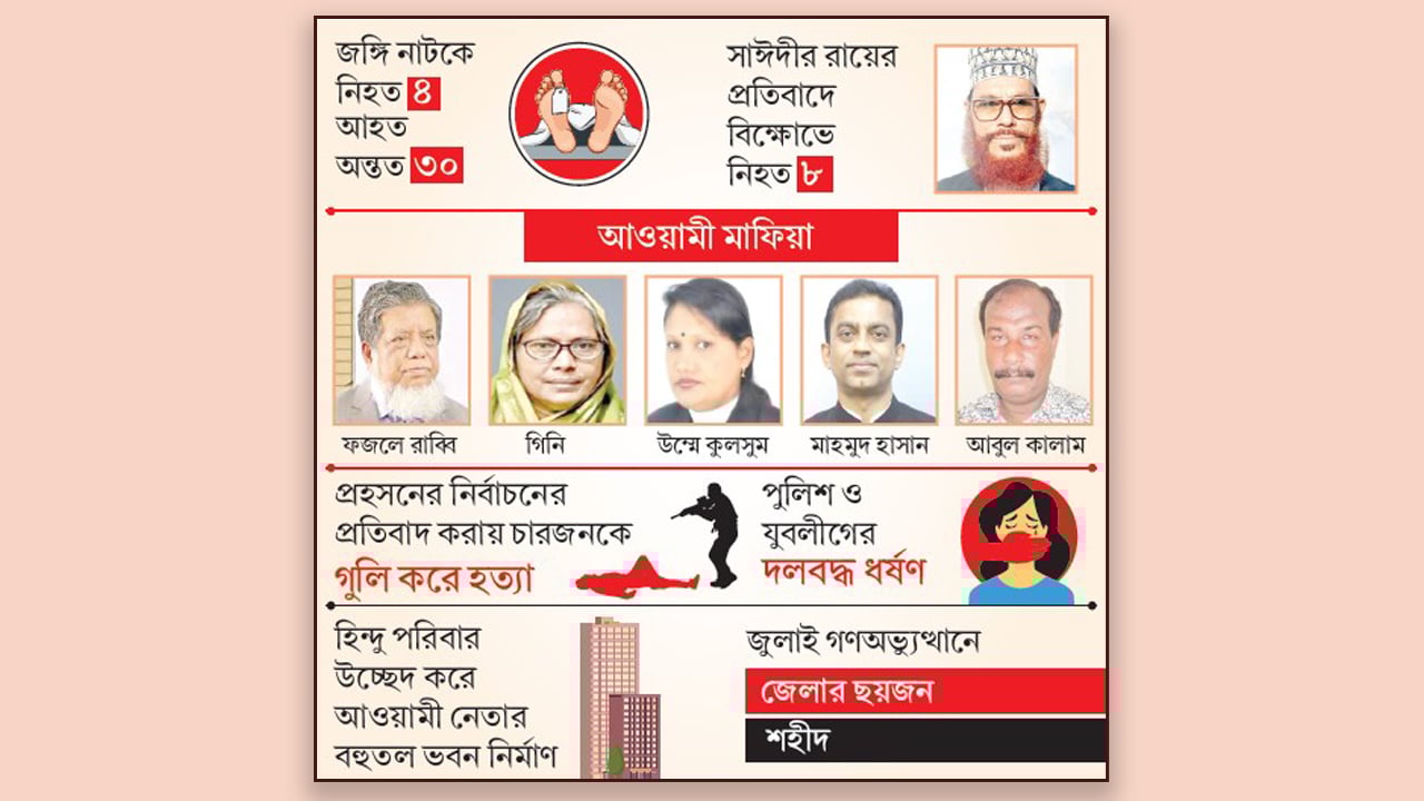 আ.লীগ-পুলিশের হাতে খুন ৩২, পঙ্গুত্বের শিকার ১৫ জন