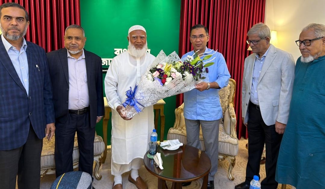 জামায়াত আমিরের বাসায় তারেক রহমান