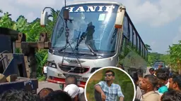 বাস-মোটরসাইকেল সংঘর্ষে প্রাণ গেল যুবকের