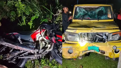 জলঢাকায় পিকআপ-মোটরসাইকেল সংঘর্ষে স্বামী-স্ত্রীর মৃত্যু