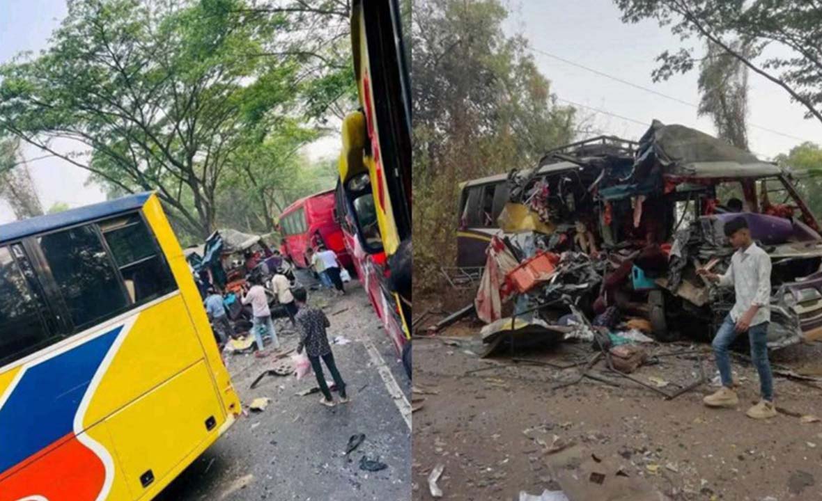 চট্টগ্রামে দুই বাসের মুখোমুখি সংঘর্ষে নিহত ৫