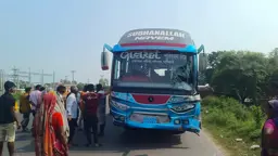 মানিকগঞ্জে বাস-ইজিবাইক সংঘর্ষে নিহত ২