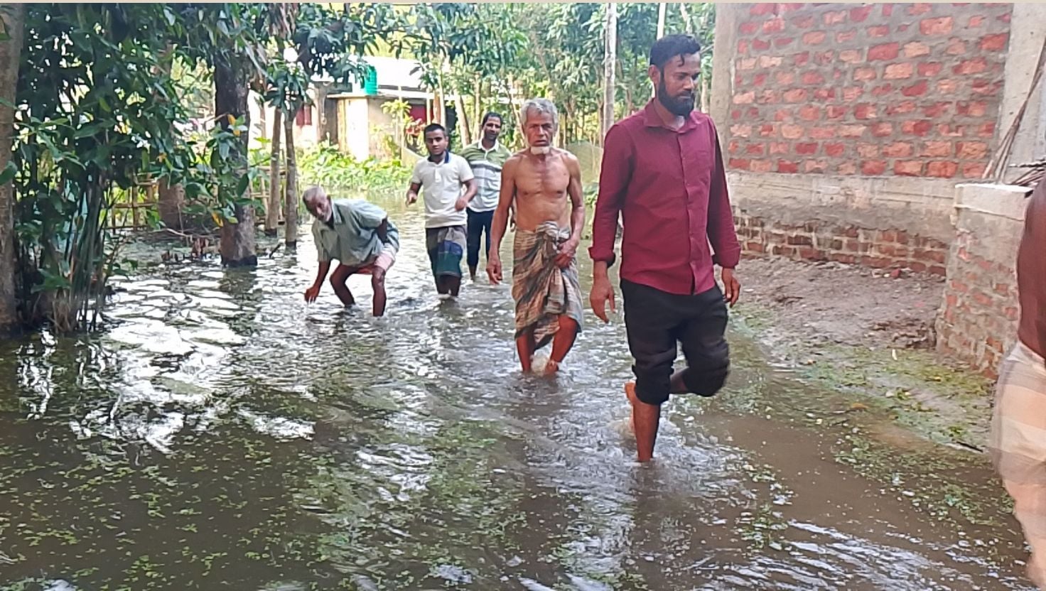ওসমানীনগরে পানিবন্দি ৪০০ পরিবার, দ্রুত সমাধানের দাবি