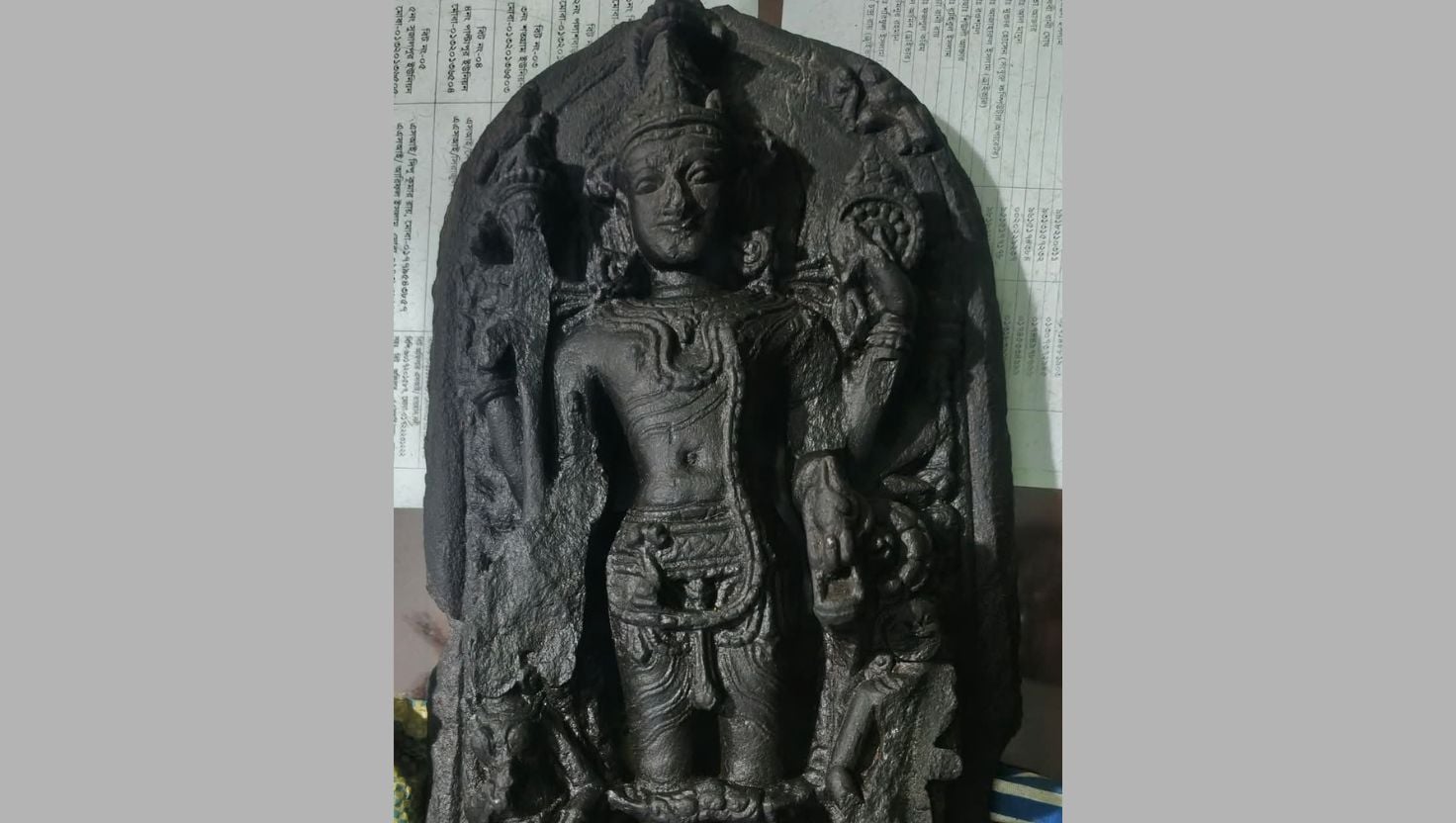 বীরগঞ্জে প্রাচীন বিষ্ণুমূর্তি উদ্ধার, গ্রেপ্তার ২