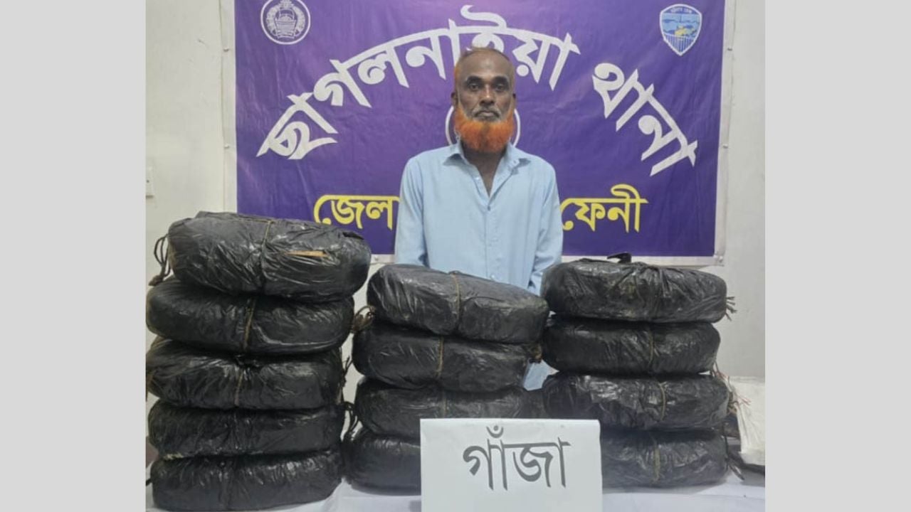 ছাগলনাইয়ায় পৃথক অভিযানে ২৬ কেজি গাঁজা উদ্ধার, আটক ২