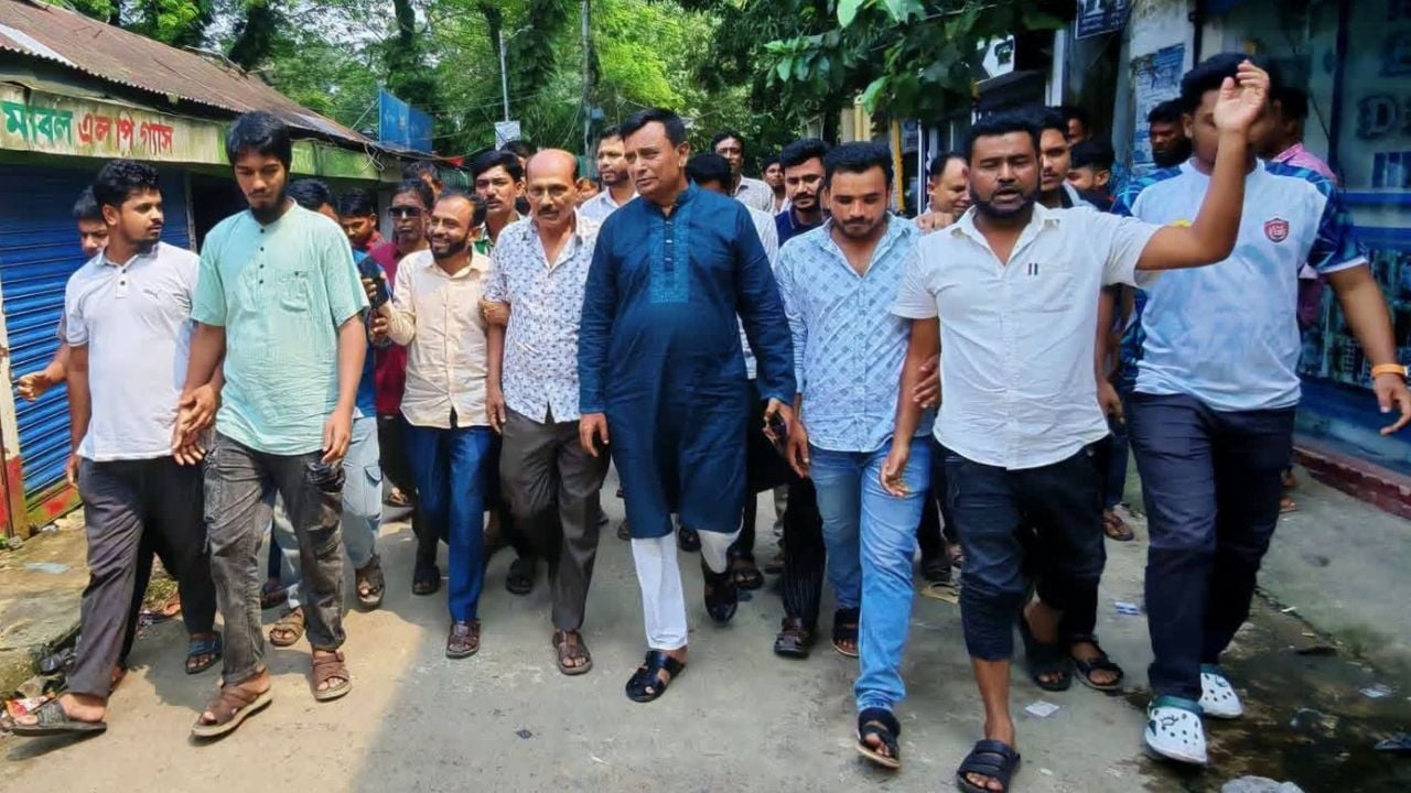 শাল্লায় নিষিদ্ধ আ.লীগের নৈরাজ্যের প্রতিবাদে বিএনপির বিক্ষোভ