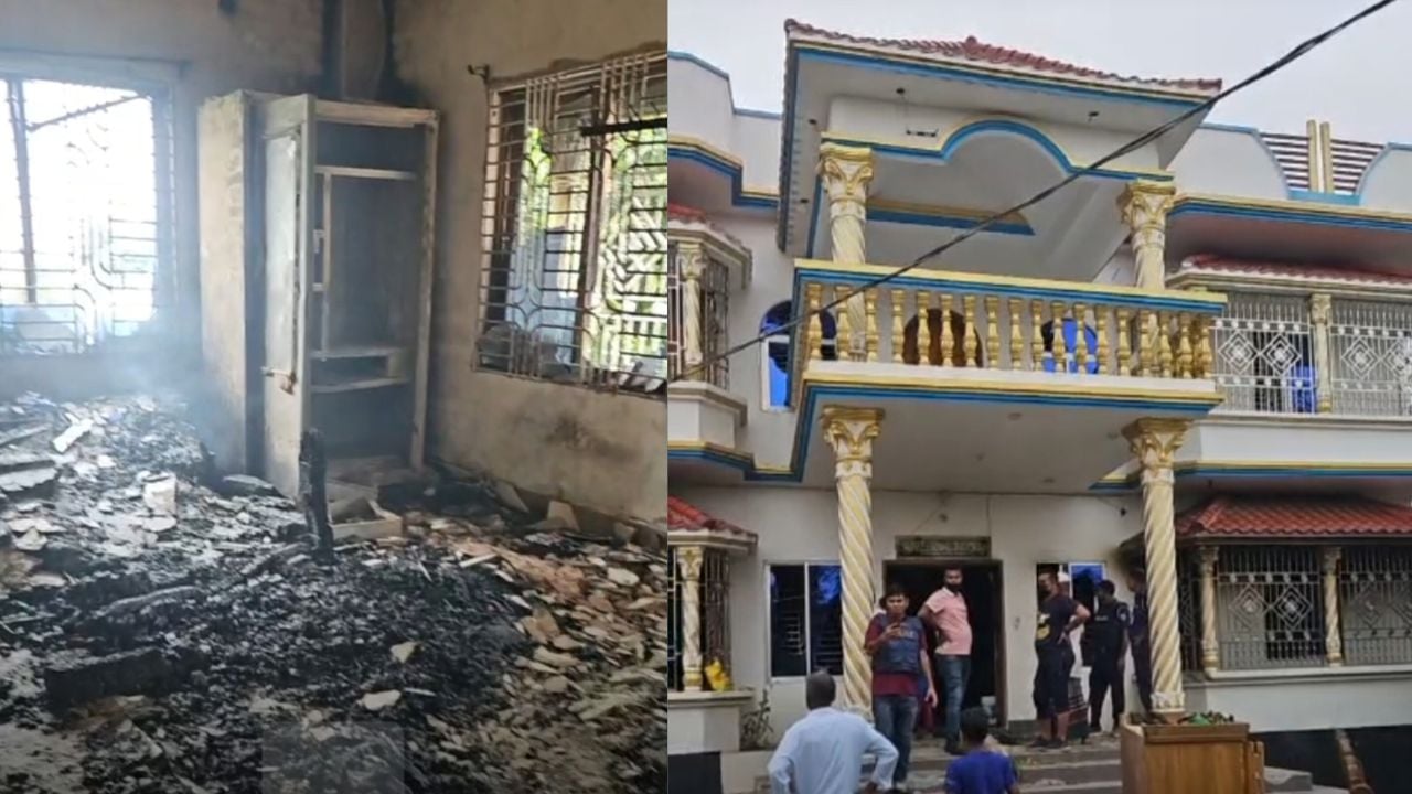 মেঘনায় দুই গ্রুপের মধ্যে সংঘর্ষ,  ডুপ্লেক্স বাড়িতে অগ্নিসংযোগ